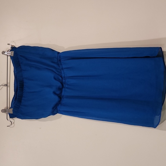 Express Royal Blue Strapless mini Dress size small women's - Picture 5 of 5